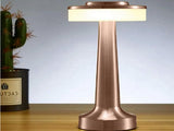Bordslampa LED 3W dimbar 3 ljuslägen uppladdningsbar koppar 20 cm