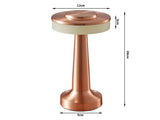 Bordslampa LED 3W dimbar 3 ljuslägen uppladdningsbar koppar 20 cm