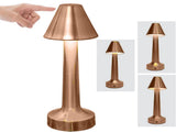 Bordslampa LED uppladdningsbar touch dimbar 3 lägen koppar 23,5 cm