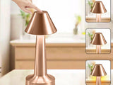 Bordslampa LED uppladdningsbar touch dimbar 3 lägen koppar 23,5 cm