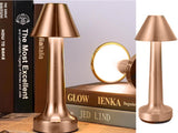 Bordslampa LED uppladdningsbar touch dimbar 3 lägen koppar 23,5 cm