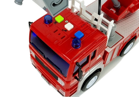 Brandbil leksak 21 cm med ljud/ljus friktionsdrift skala 1:20