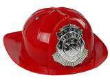 Brandmansset leksaker 7 delar med hjälm, mask och vattenbrandsläckare