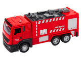 Brandstation leksak med tvätt och garage, ljus/ljud, brandbil, walkie-talkie
