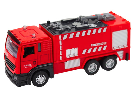 Brandstation leksak med tvätt och garage, ljus/ljud, brandbil, walkie-talkie