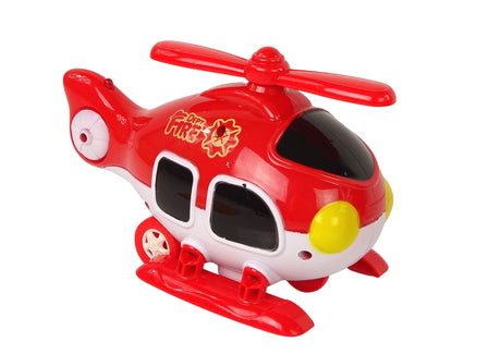 Brandstation leksaksset med brandbil, helikopter & motorcykel ljud 3+