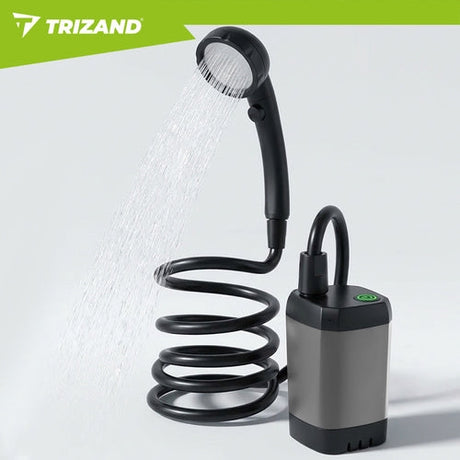 Bärbar campingdusch 6000mAh med pump 2 m slang USB-C 90–120 min