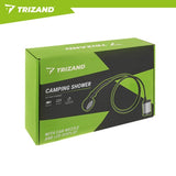 Bärbar campingdusch 6000mAh med pump 2 m slang USB-C 90–120 min