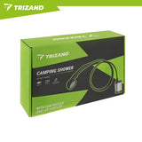 Bärbar campingdusch 6000mAh med pump 2 m slang USB-C 90–120 min