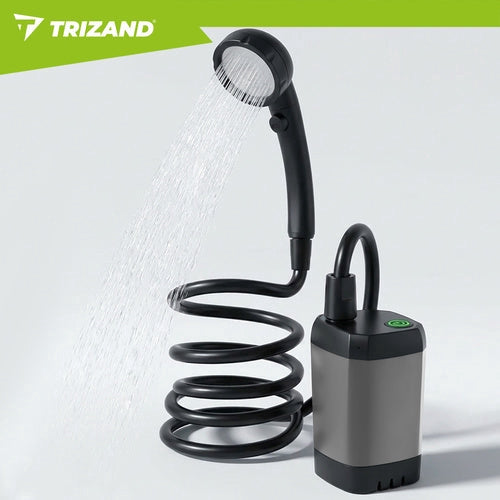 Bärbar campingdusch 6000mAh med pump 2 m slang USB-C 90–120 min