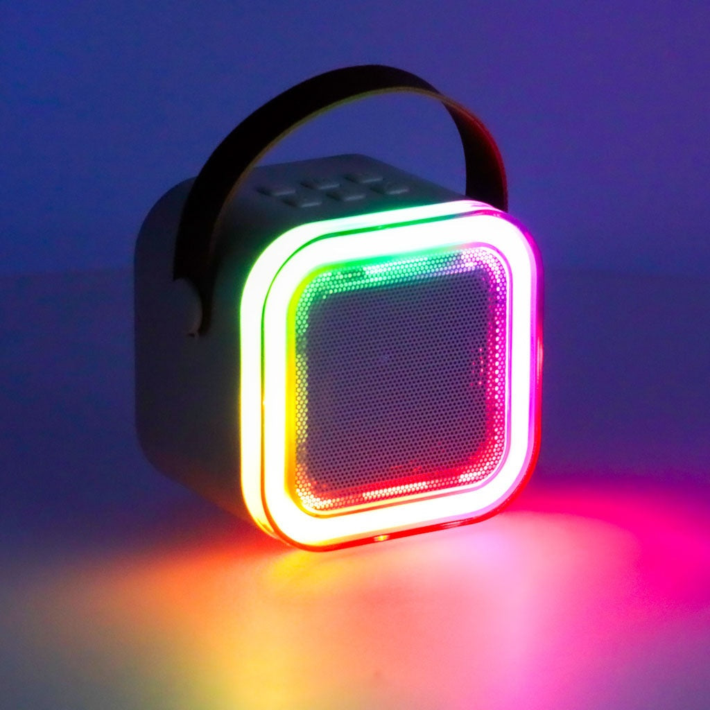 Bärbart karaoke-set Bluetooth-högtalare 6W + mikrofon rosa