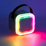 Bärbart karaoke-set Bluetooth-högtalare 6W + mikrofon rosa