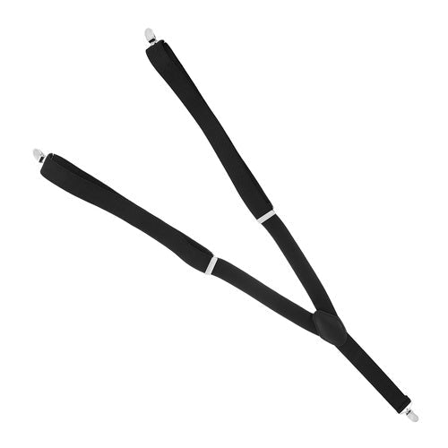 Breda hängslen Y-modell 3,5 cm justerbara 75-115 cm svart