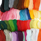 Broderikit 207 delar med 100 färger, trådar 8 m, 5 broderiram