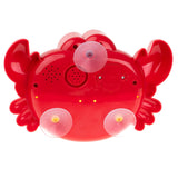 Bubbelmaskin badleksak krabba med musik och sugkoppar 3+ 23 cm