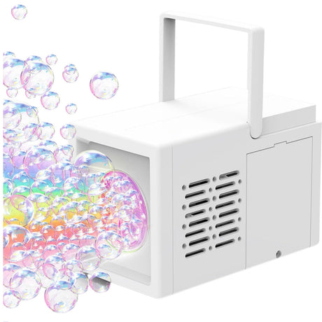 Bubbelmaskin batteridriven 10 hål portabel inkl 50 ml bubbelvätska