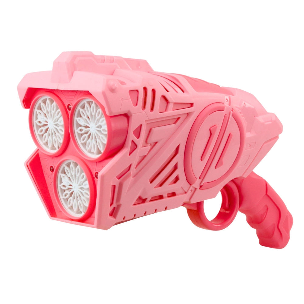 Bubbelpistol med LED-ljus rosa, inkl bubbelvätska, 6x AA (ej ingår)
