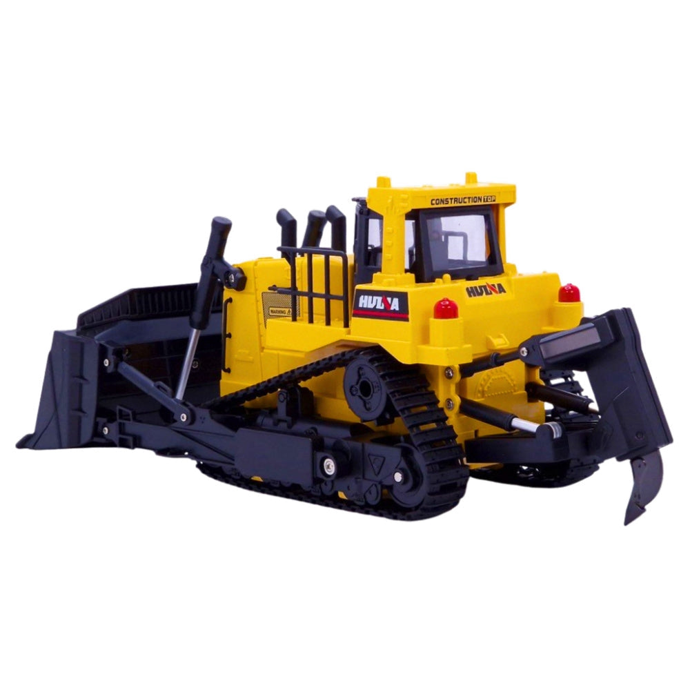 Bulldozer med grävmaskin 1:50 modell i metall/plast, rörliga band