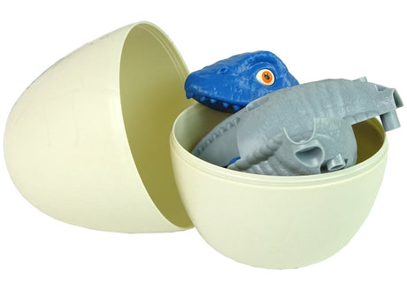 Byggbar dinosaurie Mosasaur i ägg med skruvmejsel 20 cm 3+ år
