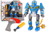 Byggbar robotleksak med borrmaskin, ljus & ljud, 36,5 cm, 3+