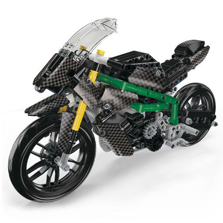 Byggblock racingmotorcykel byggset 656 delar i plast