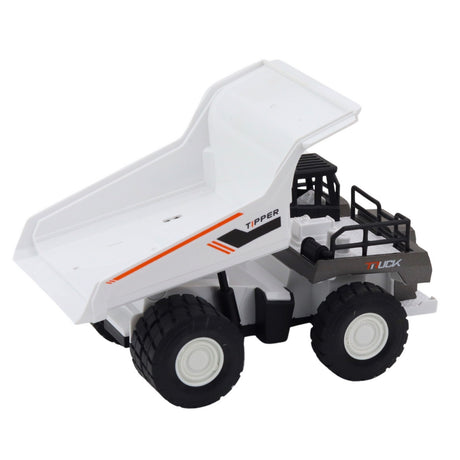Byggdumptruck leksak med drivning och rörlig flak 14 cm plast/metall