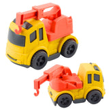 Byggfordon leksaksset 2-pack betongblandare & krokbil 10x8 cm