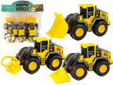 Byggfordon leksaksset 3-pack 17 cm friktionsdrift från 3 år