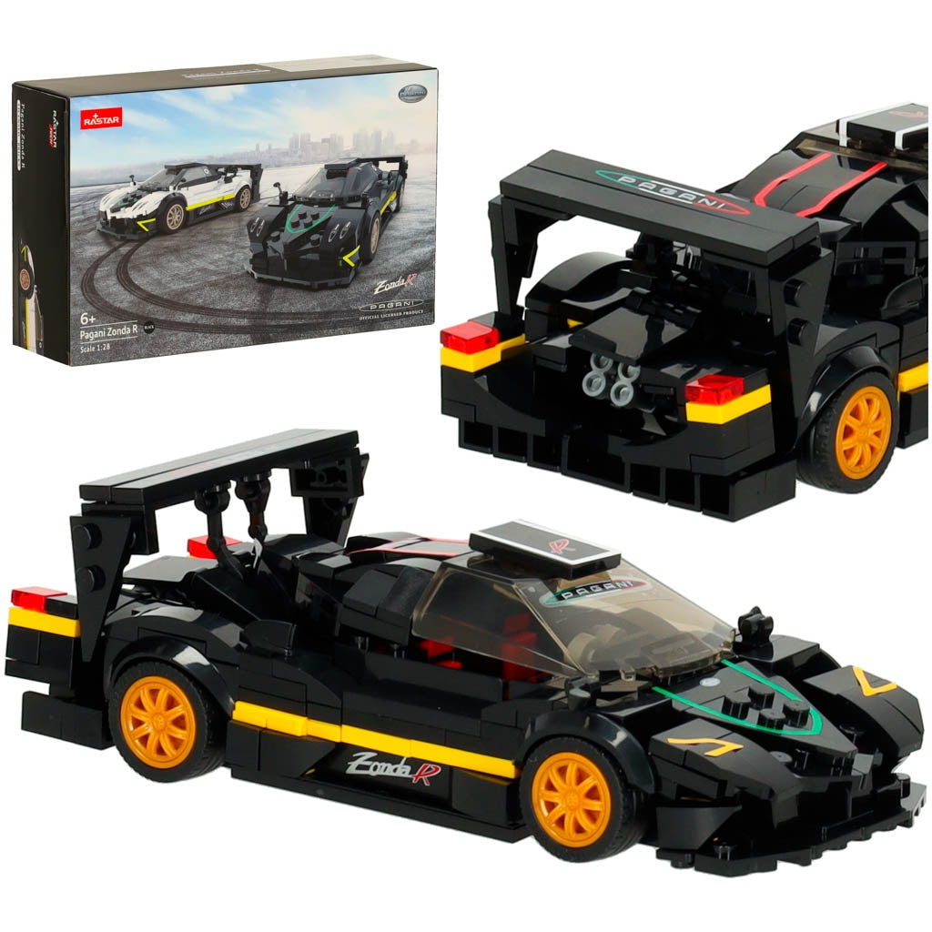 Byggklossar bilmodell 387 delar 1:28 Pagani Zonda R byggsats 6+