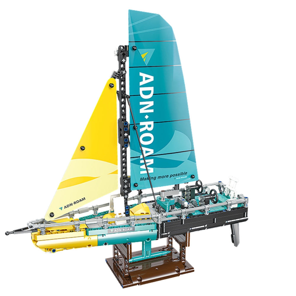 Byggklossar segelbåtsmodell Typ 65 675 delar 38 cm