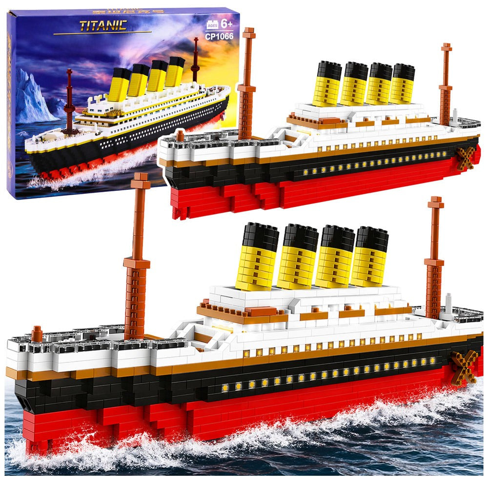 Byggkloss-set Titanic skeppsmodell 3327 delar 60 cm
