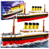 Byggkloss-set Titanic skeppsmodell 3327 delar 60 cm