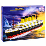 Byggkloss-set Titanic skeppsmodell 3327 delar 60 cm