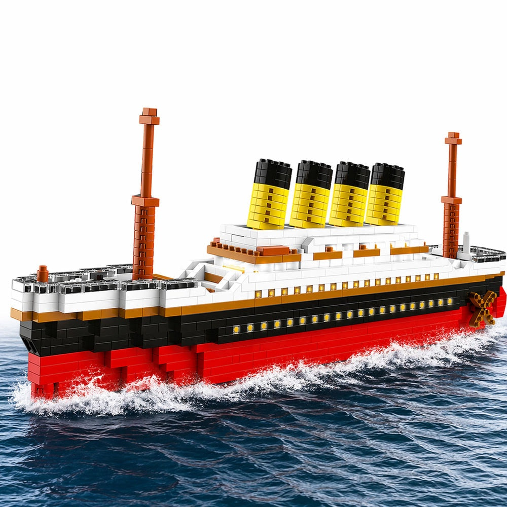 Byggkloss-set Titanic skeppsmodell 3327 delar 60 cm