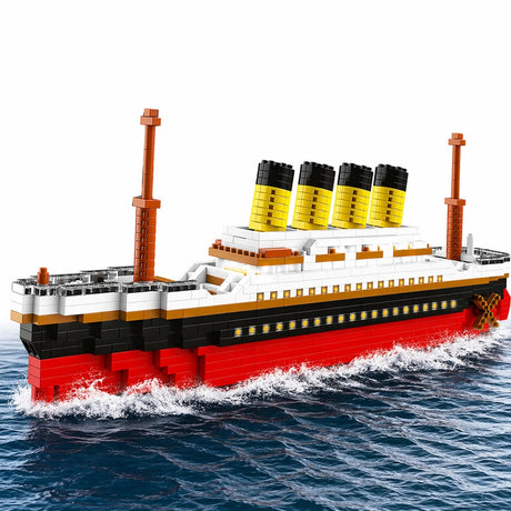 Byggkloss-set Titanic skeppsmodell 3327 delar 60 cm