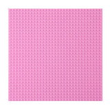 Byggplatta 25,5x25,5 cm rosa, kompatibel med byggklossar