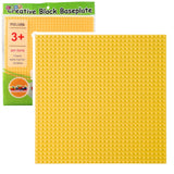 Byggplatta med nubb 25,5x25,5 cm i plast kompatibel med byggklossar