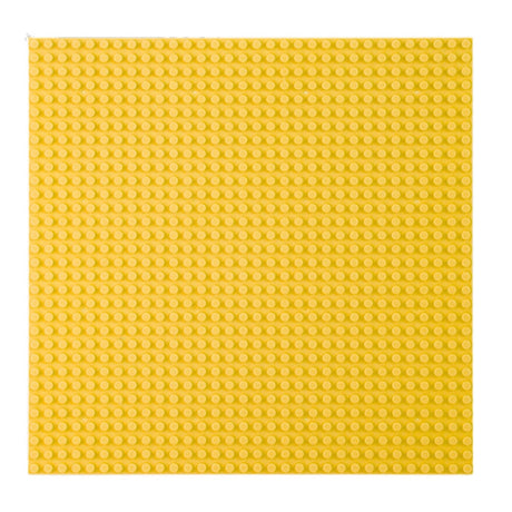 Byggplatta med nubb 25,5x25,5 cm i plast kompatibel med byggklossar