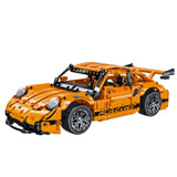 Byggsats sportbil GT Racing 1:14 1268 delar orange öppningsbara dörrar
