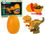 Byggset dinosaurie T-Rex med ägg och skruvmejsel 20 cm 3+ år