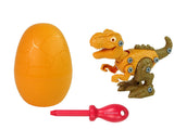 Byggset dinosaurie T-Rex med ägg och skruvmejsel 20 cm 3+ år