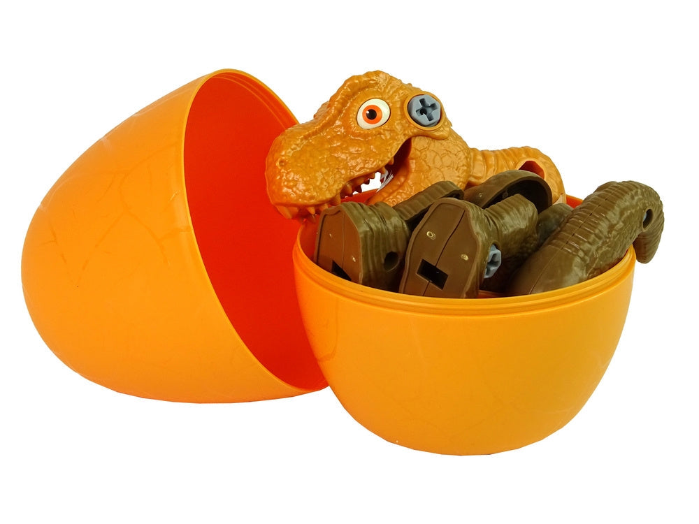 Byggset dinosaurie T-Rex med ägg och skruvmejsel 20 cm 3+ år