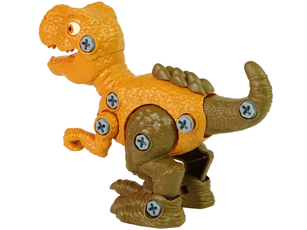 Byggset dinosaurie T-Rex med ägg och skruvmejsel 20 cm 3+ år
