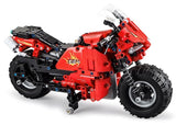 Byggset fjärrstyrd motorcykel 484 delar 2.4GHz 25m räckvidd