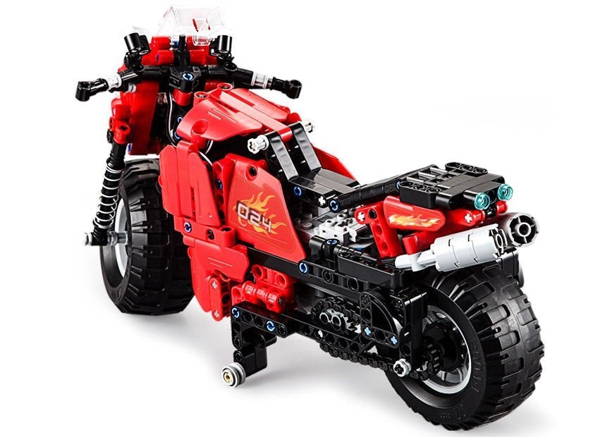 Byggset fjärrstyrd motorcykel 484 delar 2.4GHz 25m räckvidd
