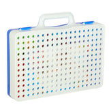 Byggset med borr och puzzleblocks i väska 151 delar