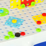 Byggset med borr och puzzleblocks i väska 151 delar