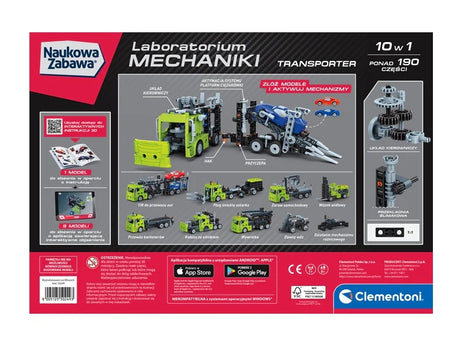 Byggset transporter 2-i-1 mekaniklabb STEM 8+ år