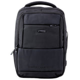 Cityryggsäck 26L svart med laptopfack och USB-kabel 45x32x18 cm