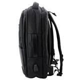 Cityryggsäck 26L svart med laptopfack och USB-kabel 45x32x18 cm
